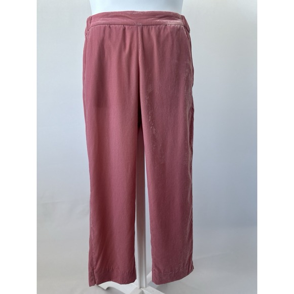 J. Crew Pants - J.Crew Women's Sz: 8 Rose Pink Velvet Velour Ankle Pant